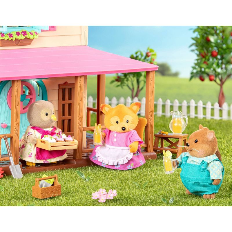 Li'l Woodzeez Miniature Animal Figurine Set - Tippytail Fox Family