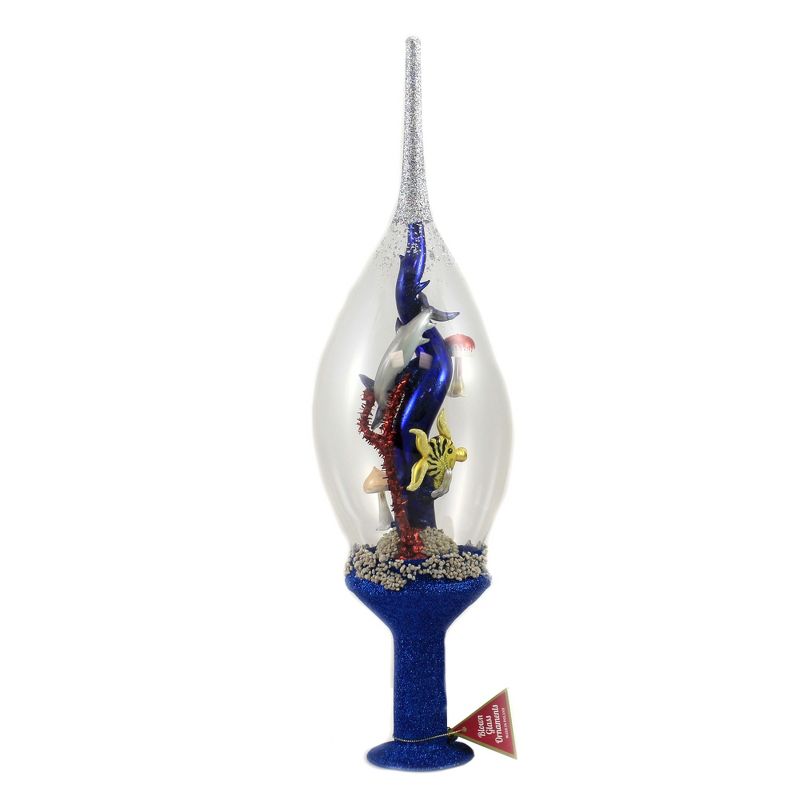 Morawski 19.25" Deep Blue Sea Tree Topper Finial Center Piece Ocean Shark  -  Tree Toppers