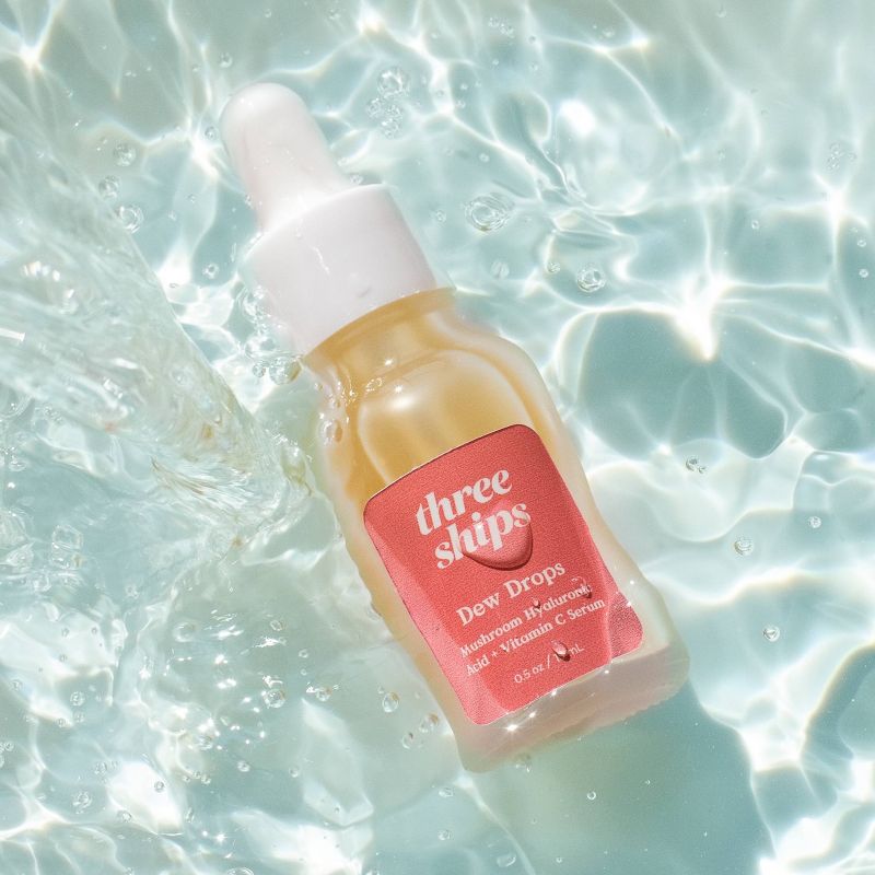 Three Ships Dew Drops Mushroom Hyaluronic Acid + Vitamin C Serum - 0.5oz