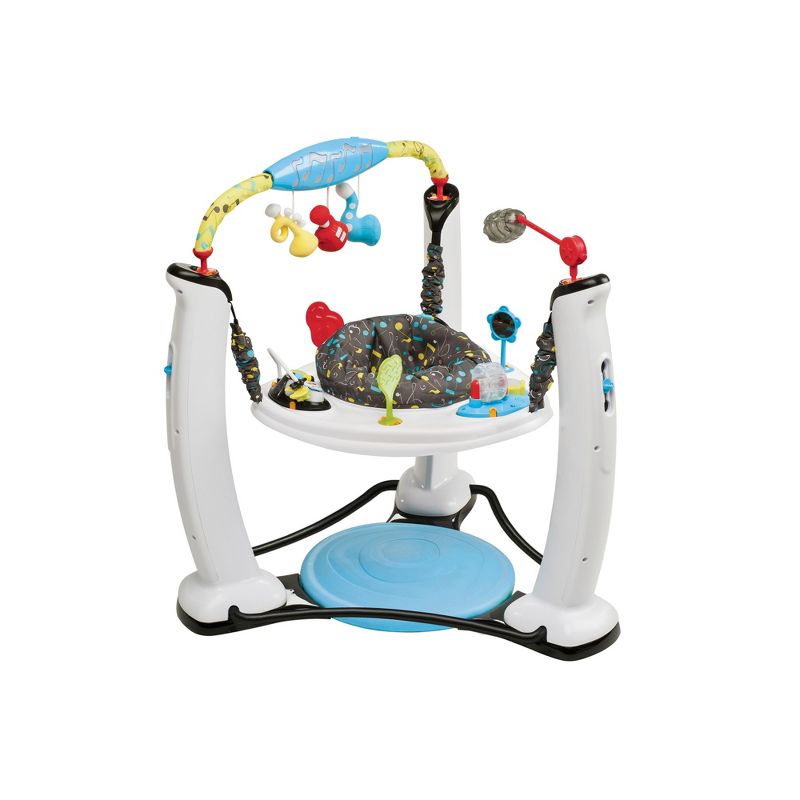 Evenflo ExerSaucer Jump and Learn Jam Session Musical Baby Bouncer Seat Walker Play Activity Jumping Center