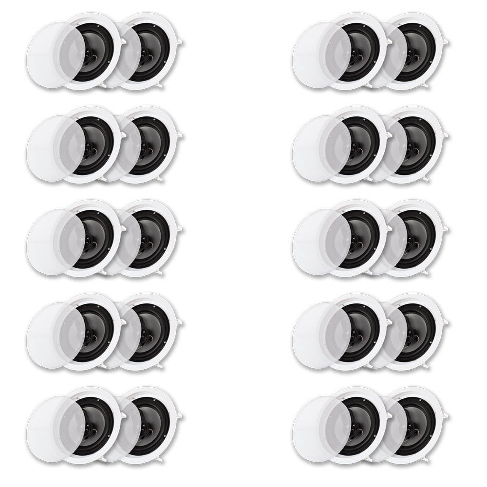 Acoustic Audio CS-IC83 In Ceiling 8" Speaker 10 Pair Pack 3 Way Home Theater 7000 Watt CS-IC83-10PR