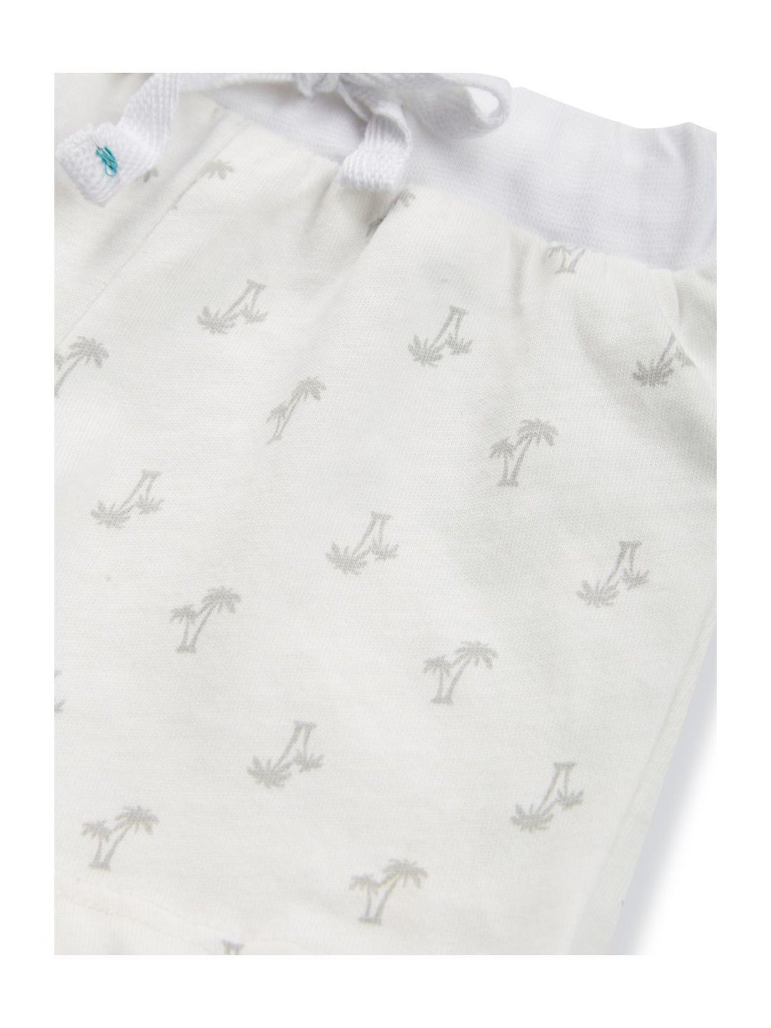 Gini & Jony Kids White Cotton Printed Vest Set
