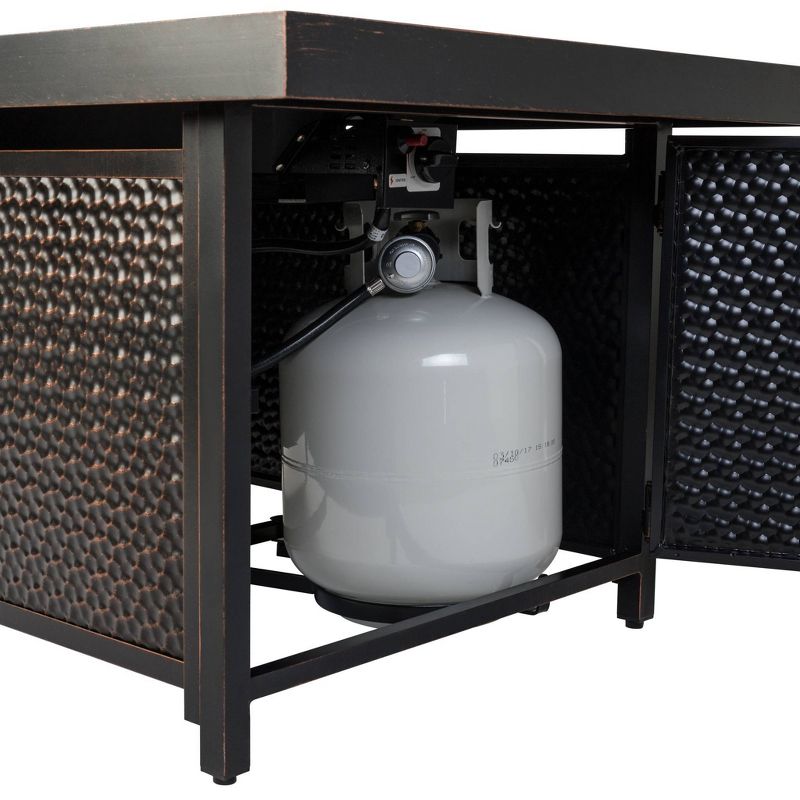 Weyland Rectangle Aluminum LPG Fire Pit - Fire Sense