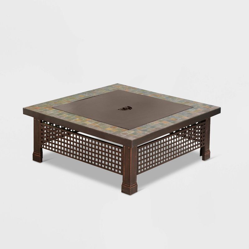 Pleasant Hearth 34" Bradford Slate Fire Pit