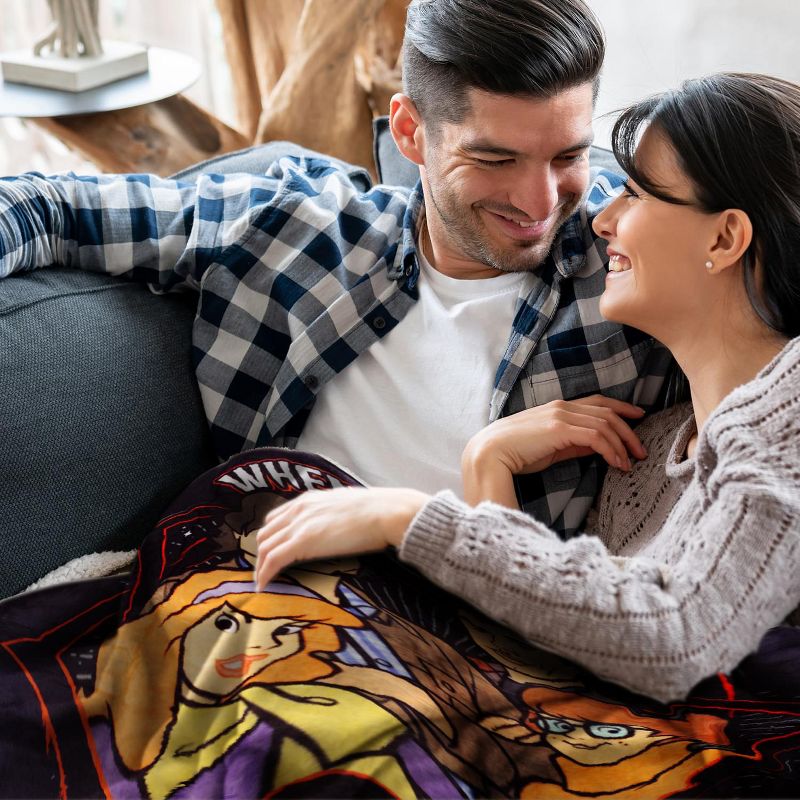 Just Funky Supernatural Scooby MultiCharacter Lightweight Fleece Throw Blanket 45 x 60 Inch