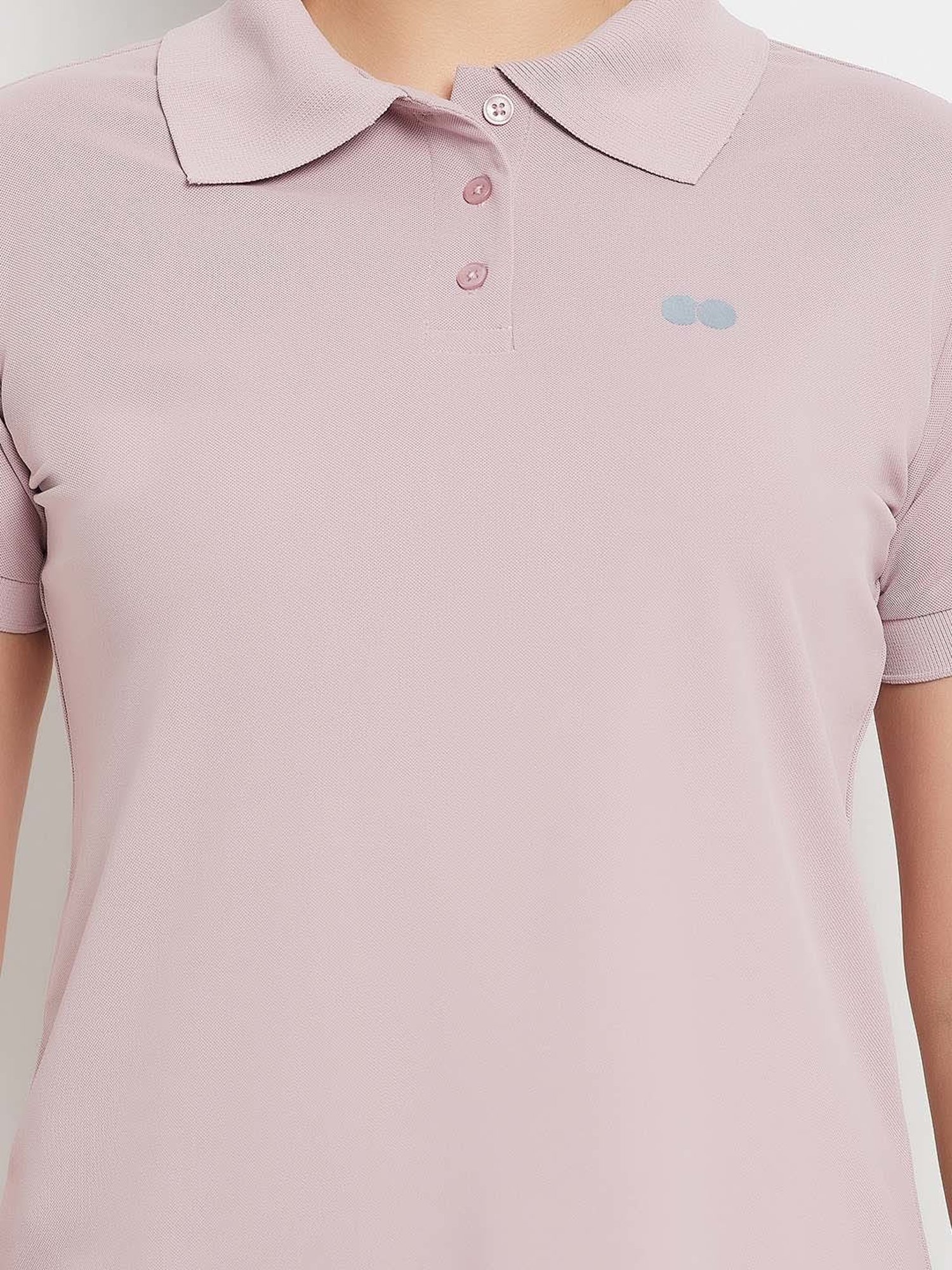 Clovia Purple Regular Fit Sports T-Shirt