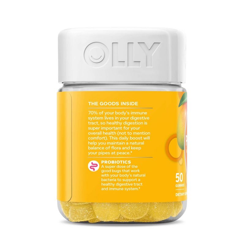 OLLY Probiotic Chewable Gummies - Tropical Mango - 50ct