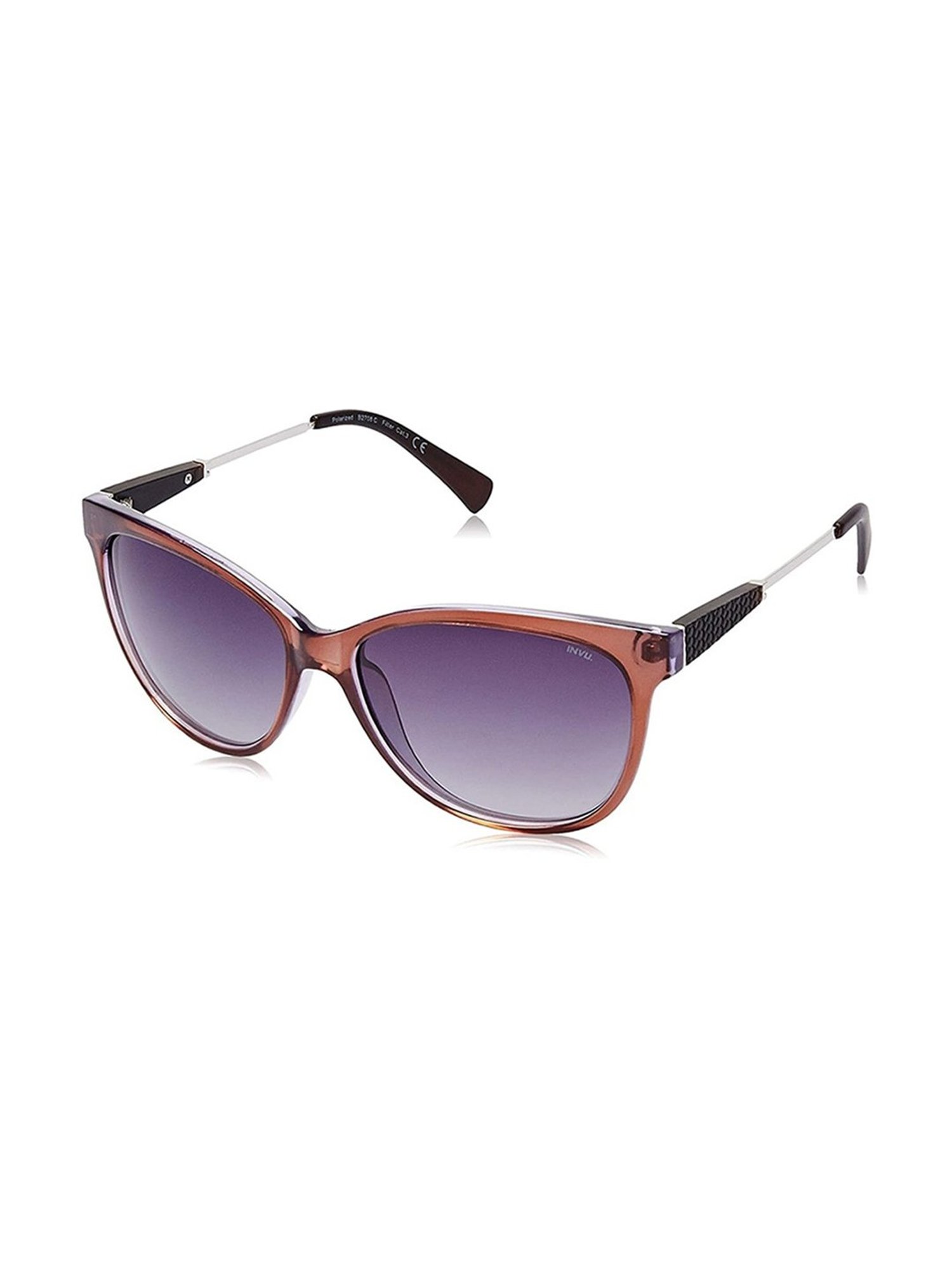 INVU Purple Rectangular UV Protection Sunglasses for Women