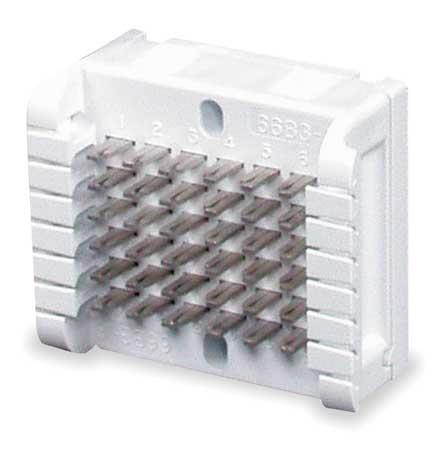 HUBBELL PREMISE WIRING HPW66B36 Wiring Block,6-pair,6 x 6 block size