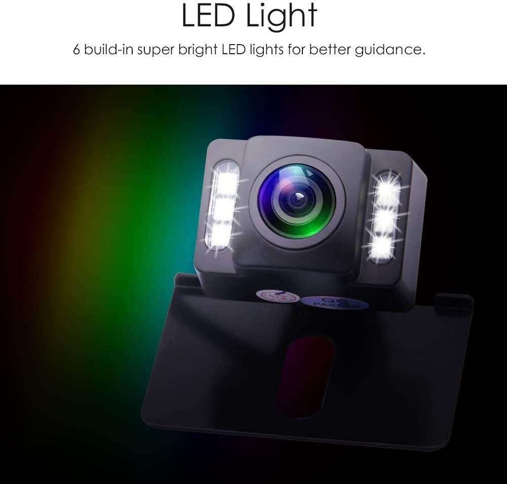 EINCAR Backup Camera for Cars Pickup Trucks SUVs Vans RVs Car Rear View Camera 6 LED Night Vision IP67 Waterproof Reverse Camera Rearview 170&deg; Wide View Angle