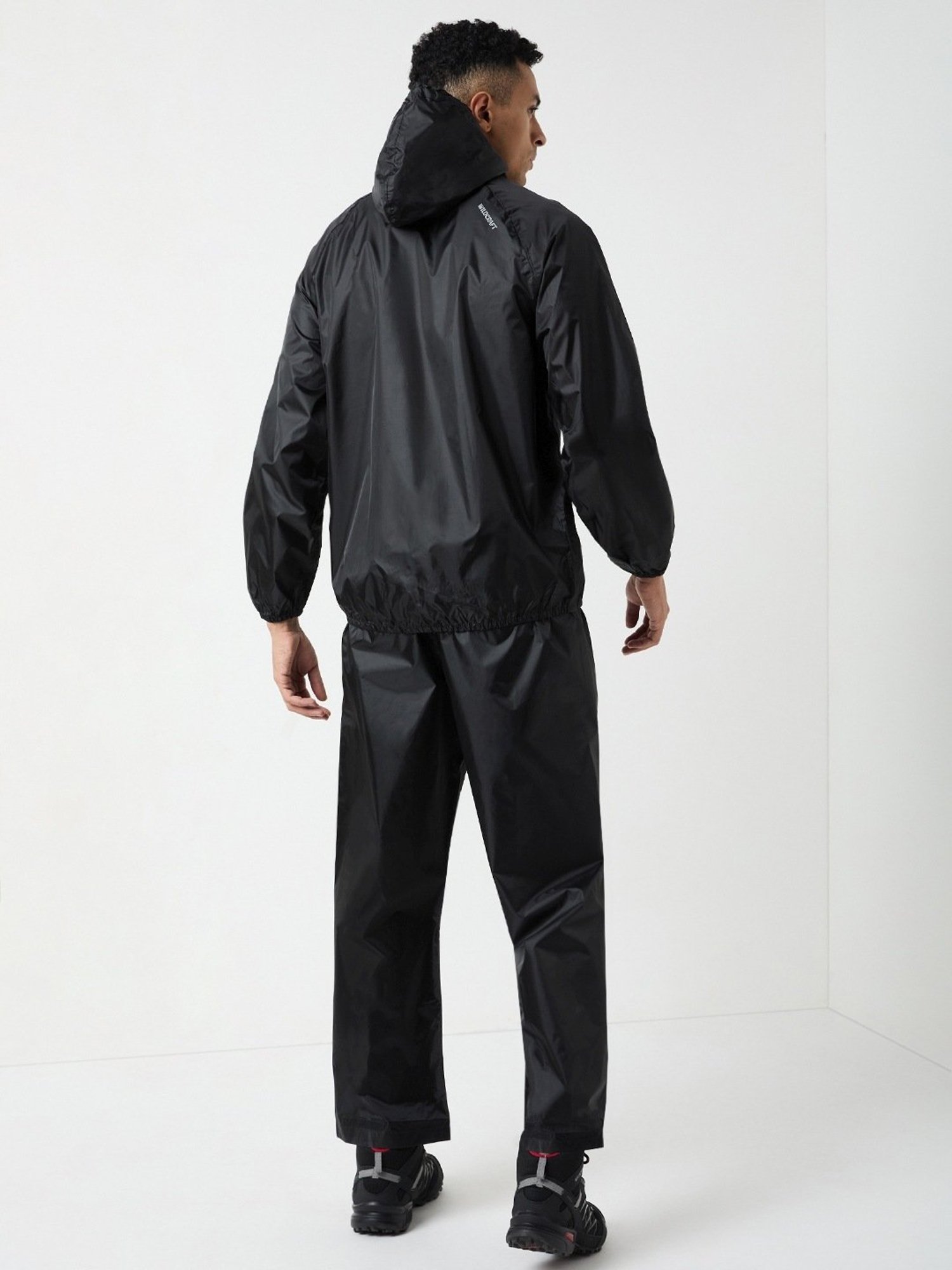 Wildcraft Black Regular Fit Raincoat Set