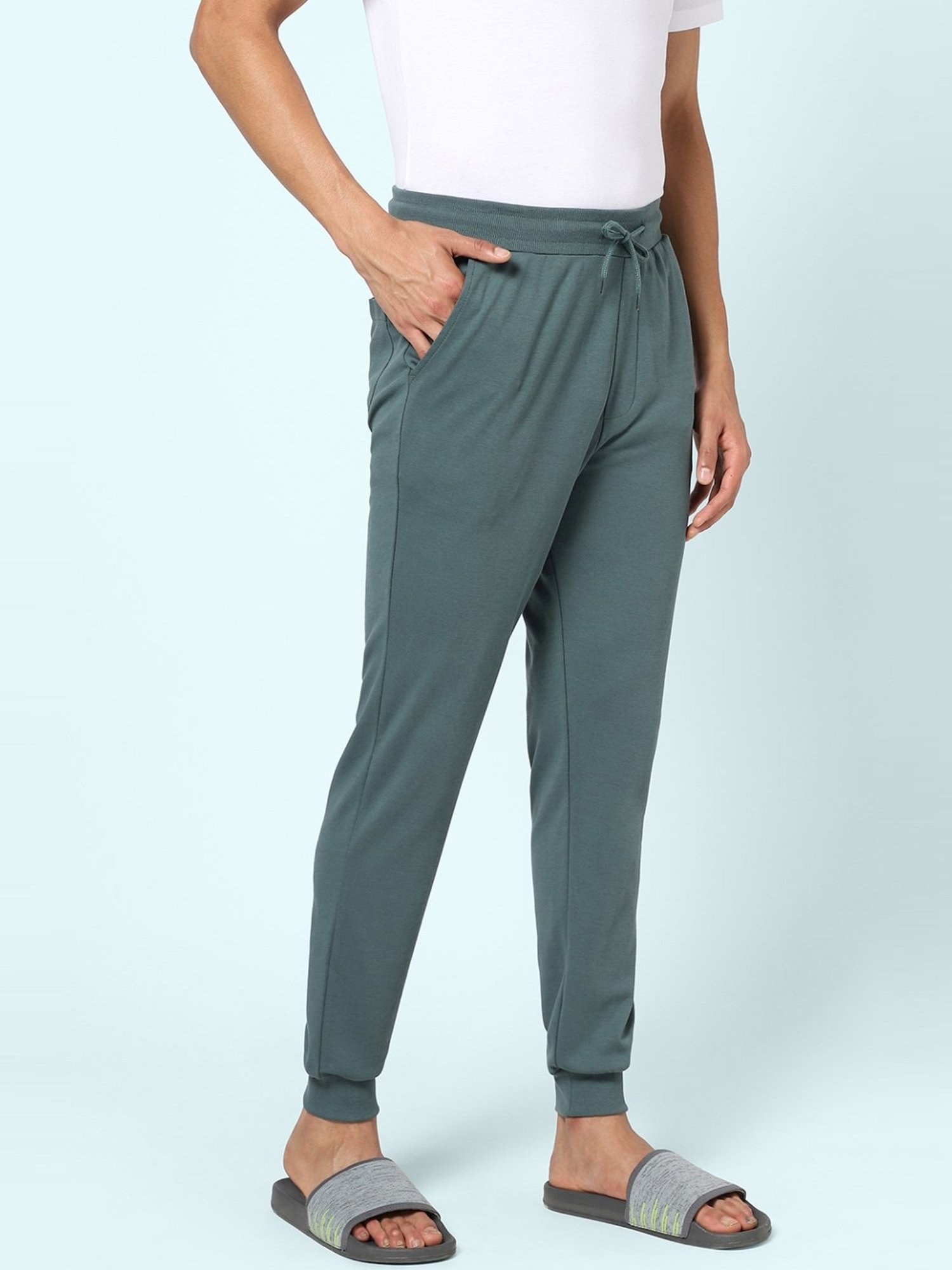 Ajile by Pantaloons Pine Cotton Slim Fit Nightwear Joggers