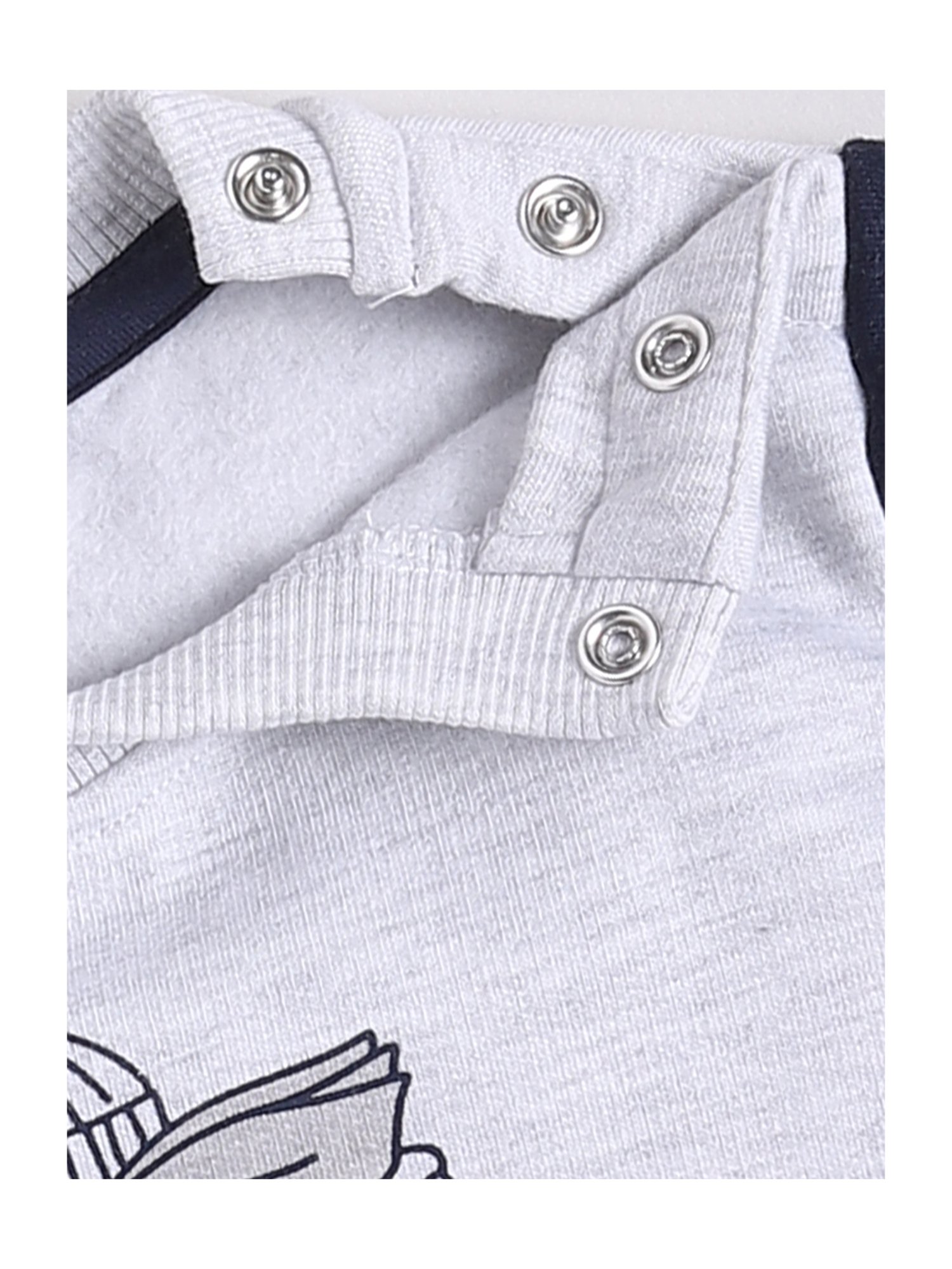 Dollar Kids Grey & Blue Printed Full Sleeves T-Shirt with Jeans