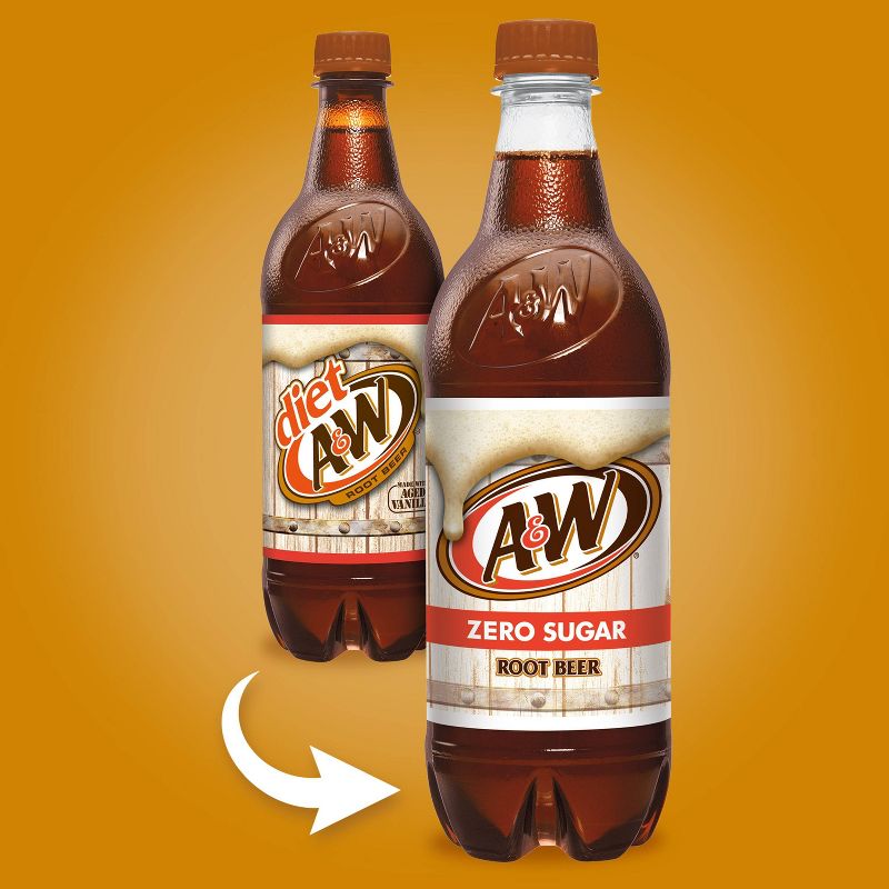 A&W Root Beer Zero Sugar - 6pk/0.5 L Bottles