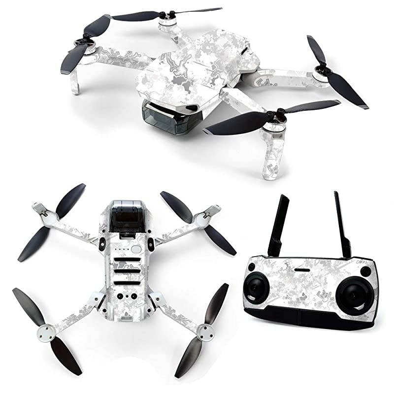 Skin for DJI Mavic Mini Portable Drone Quadcopter Viper Snow | Protective Durable and Unique Vinyl Decal wrap Cover | Easy to Apply Remove and Change Styles | Made in The USA