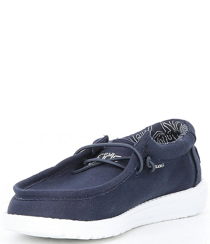 Hey Dude Boys' Wally Canvas Washable Slip-On Sneaker (Youth)