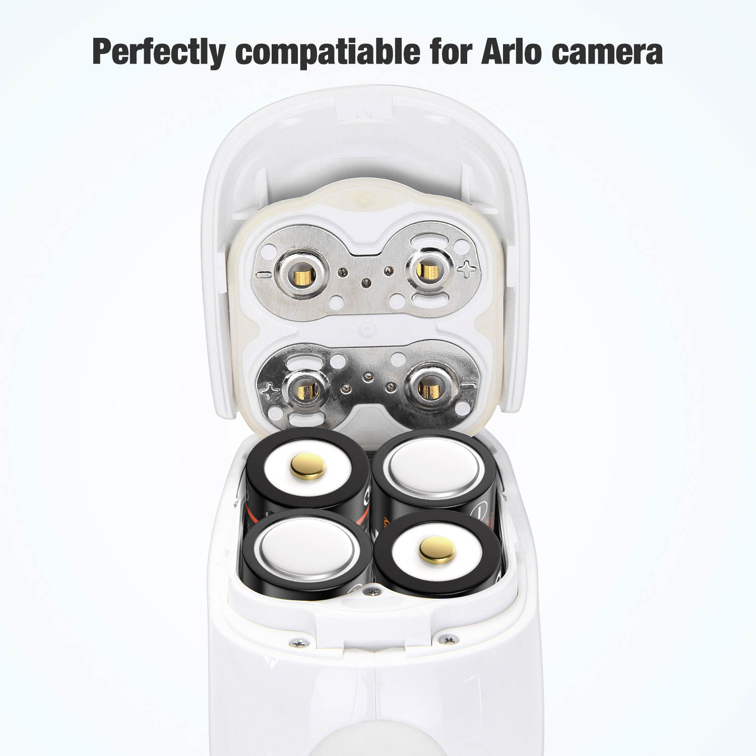 EBL 8pcs 800mAh Lithium Rechargeable Battery 3V Li-ion Batteries for Arlo Wireless Camera VMC3030 VMS3130 VMS3330 VMS3430 VMK3200