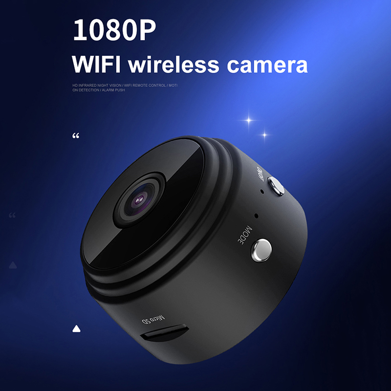 A9 Home Security Camera, Wifi Mini Hidden Camera with Motion Detection Night Vision, HD 1080P, Built-in Battery