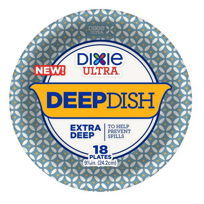Dixie Ultra 9" Deep Dish Paper Plates - 28oz/18ct