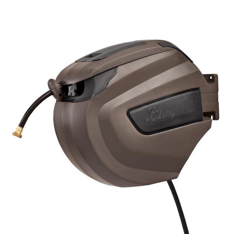 Liberty Garden 100-Foot Heavy-Duty Durable Wall Ceiling Mountable Retractable Outdoor Garden Hose Reel