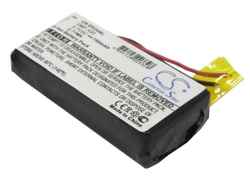 Battery Replacement for Gateway DMP-X20 MP3 player DMP-X20