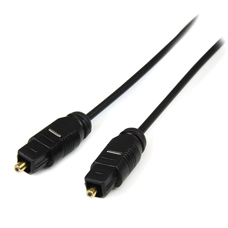 com 15 ft Thin Toslink Digital Optical SPDIF Audio Cable 15ft 15 Feet Optical Audio Cable THINTOS15