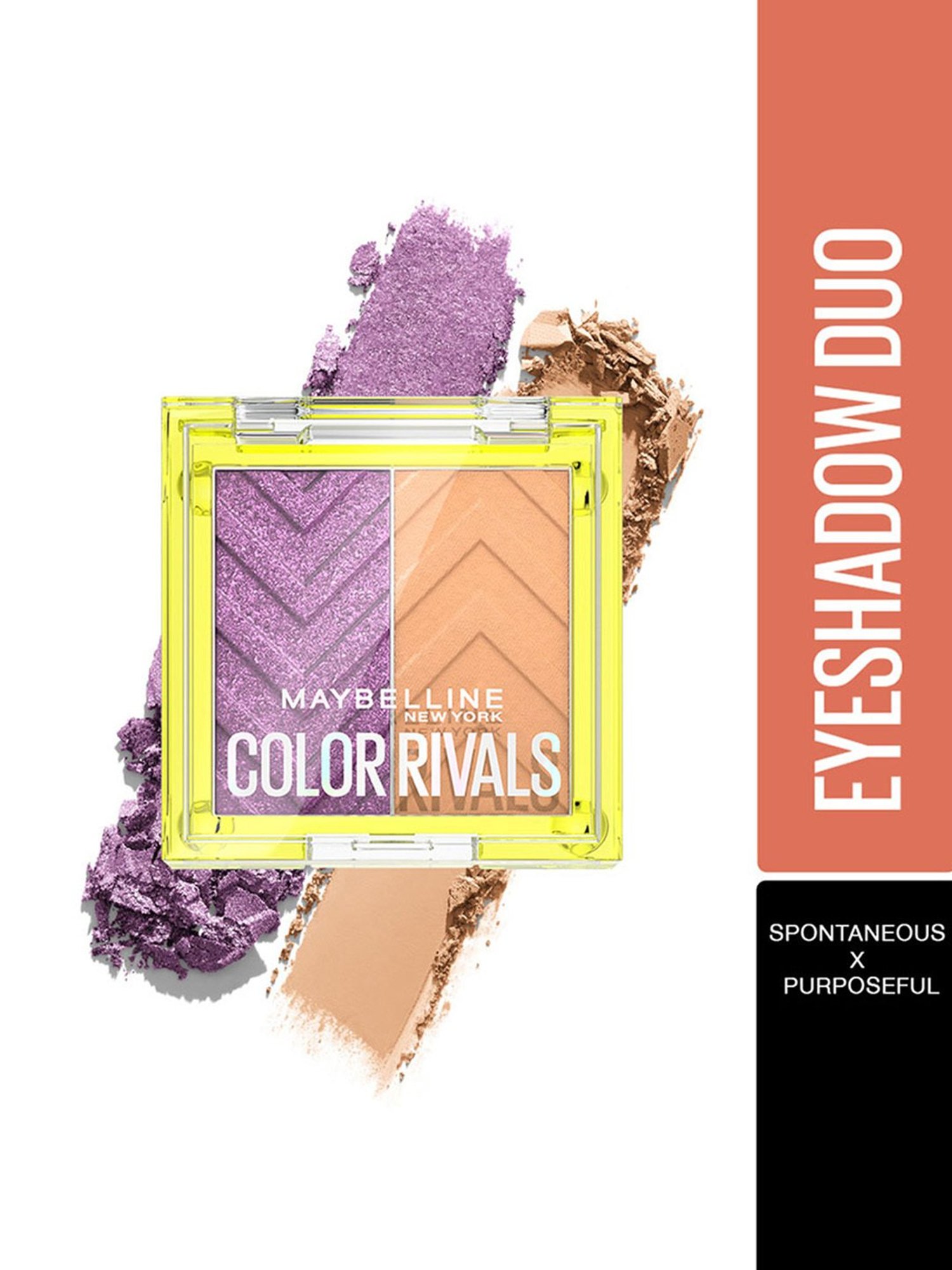 Maybelline New York Color Rivals Duo Eyeshadow Palette Spontaneous x Purposeful - 3 gm