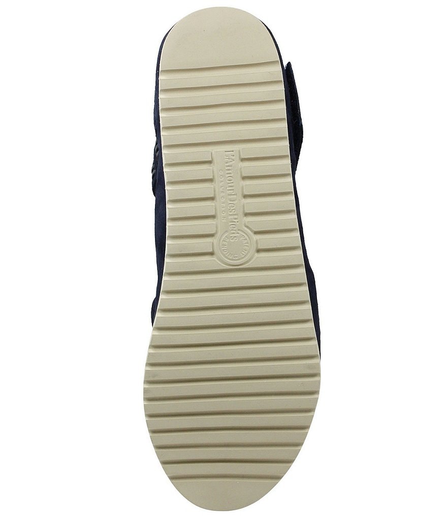 L'Amour Des Pieds Amalsinda Suede Patent Weave Platform Sandals