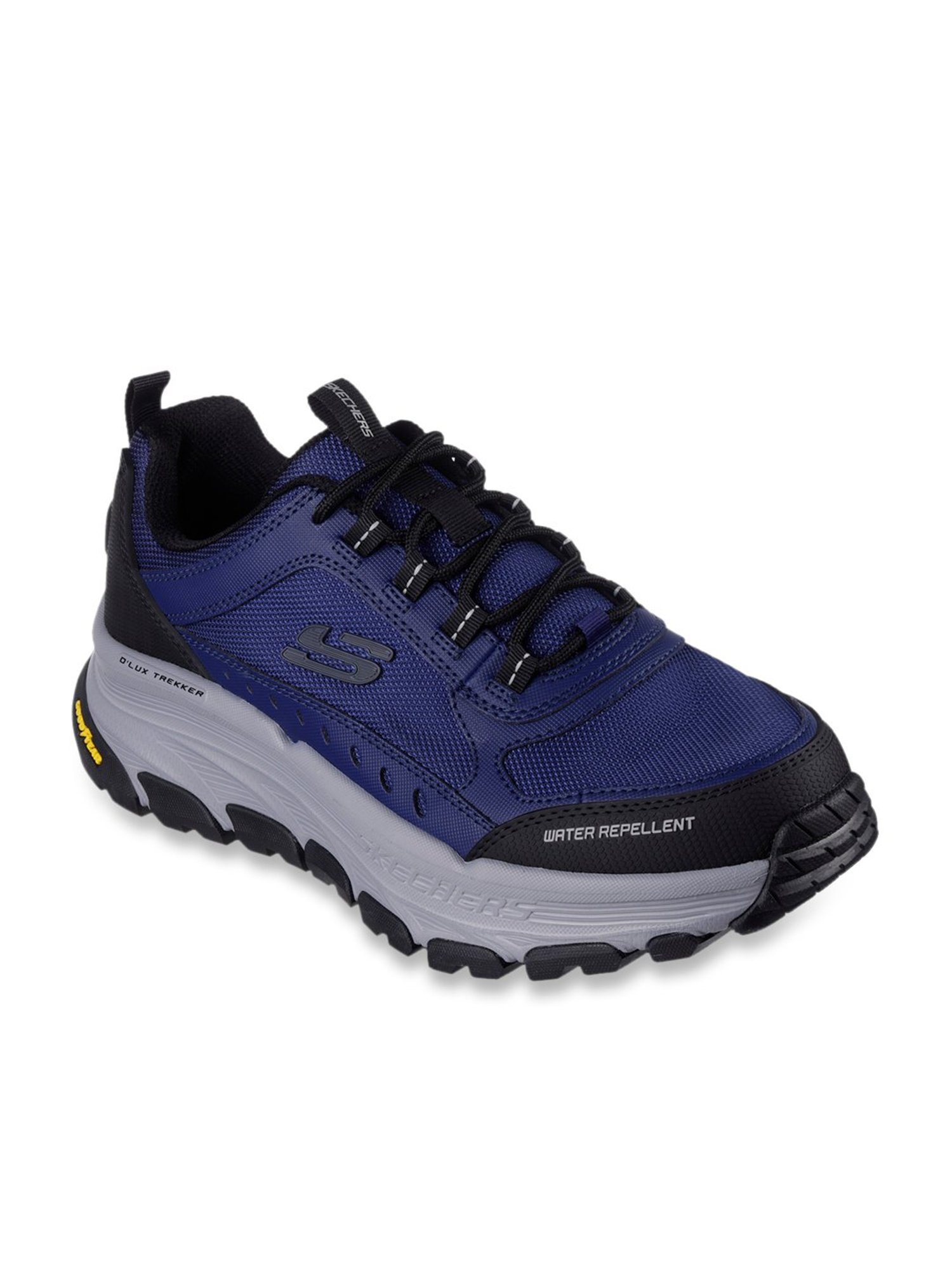 Skechers Men's D'LUX TREKKER Navy Black Casual Outdoors