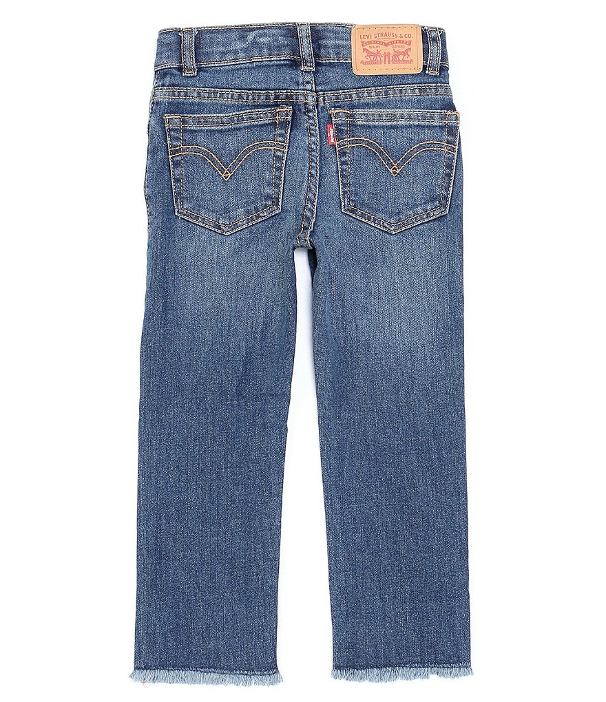 Hippie Girl Little Girls 4-6X REPREVE Destructed Denim Skinny Jeans