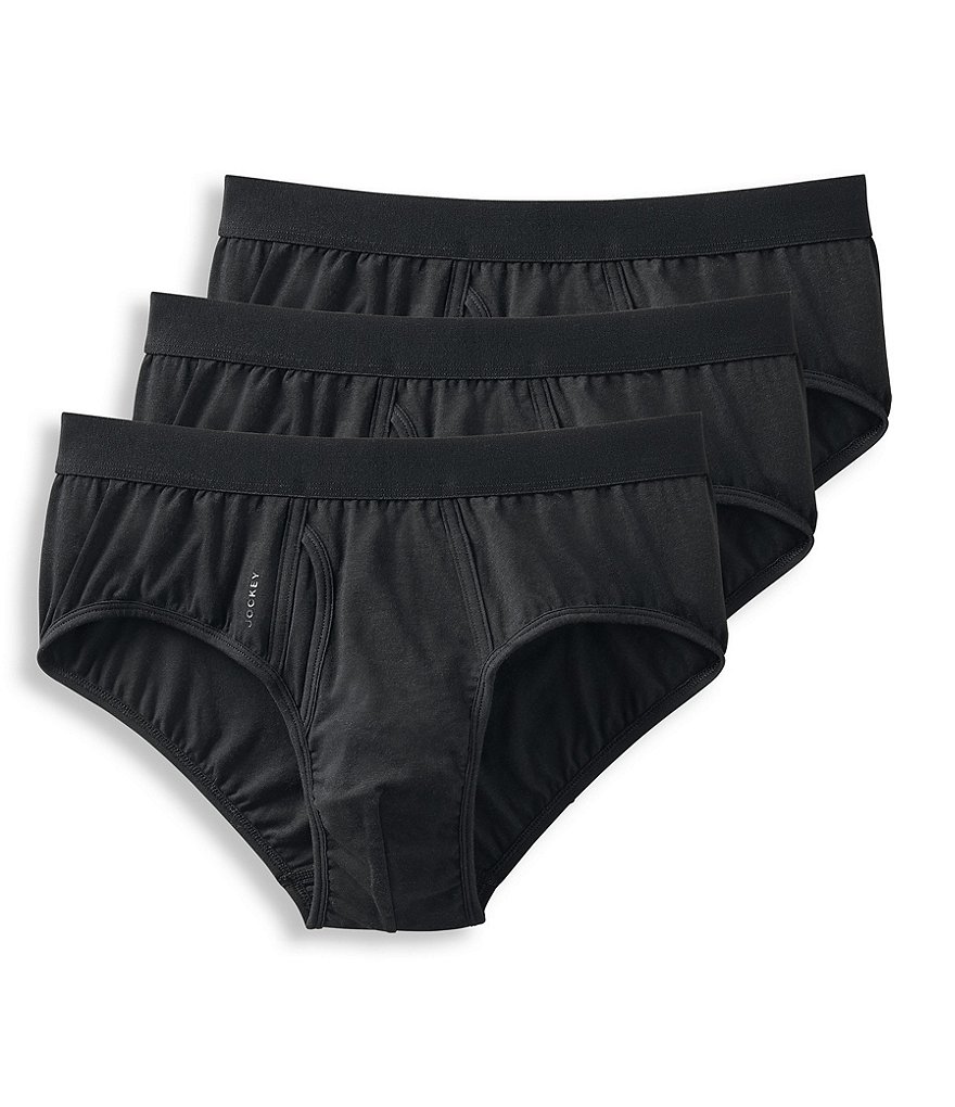 Jockey Signature Cotton Modal Stretch Mid-rise Briefs 3-Pack