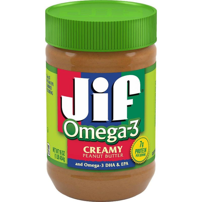 Jif Omega-3 Peanut Butter - 16oz
