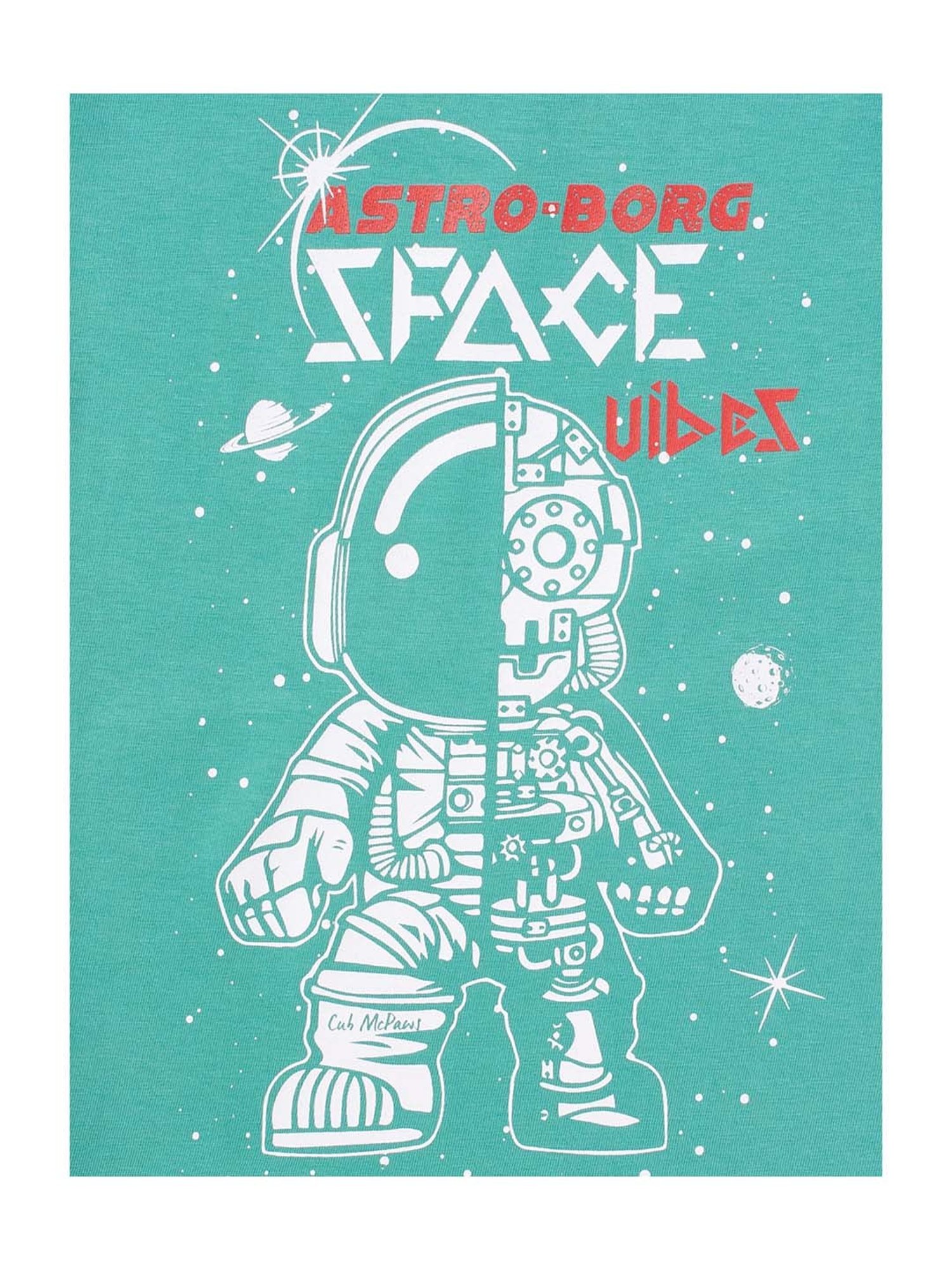 Cub McPaws Kids Multicolor Cotton Printed T-Shirt (Pack of 3)