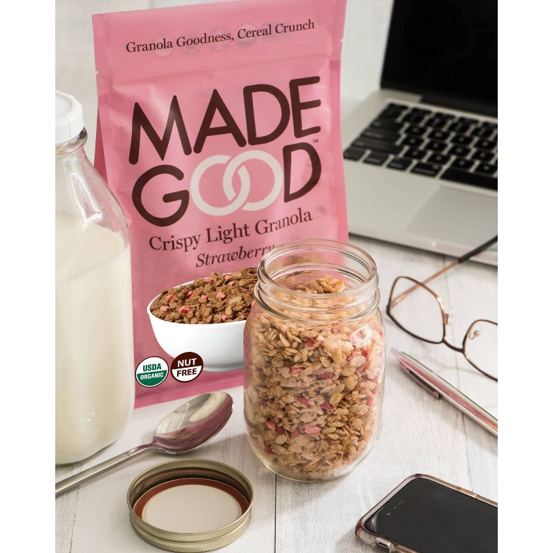 MadeGood Crispy Light Granola Strawberry - 10oz