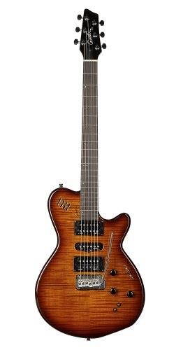 godin xtsa solid body 3voice electric guitar light burst