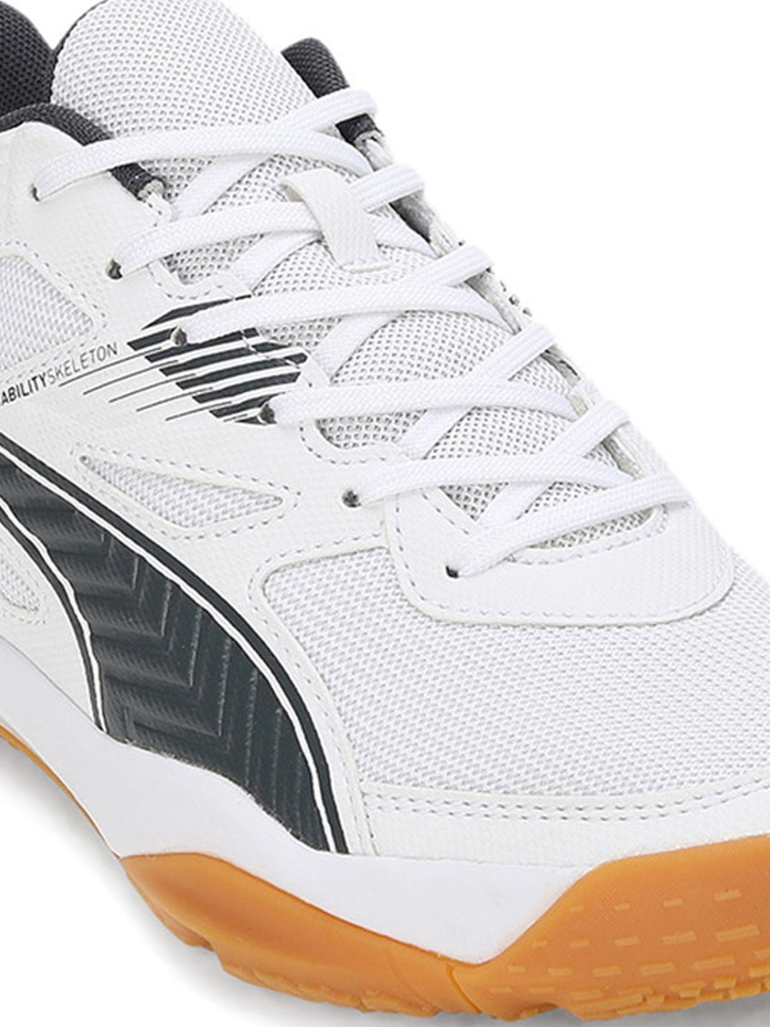 Puma Men's Solarflash II White Indoor Court Shoes