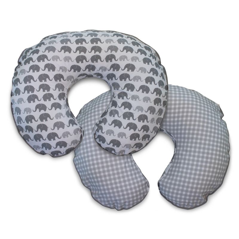 Boppy Original Nursing Pillow Cover - Gray Gold Giraffes