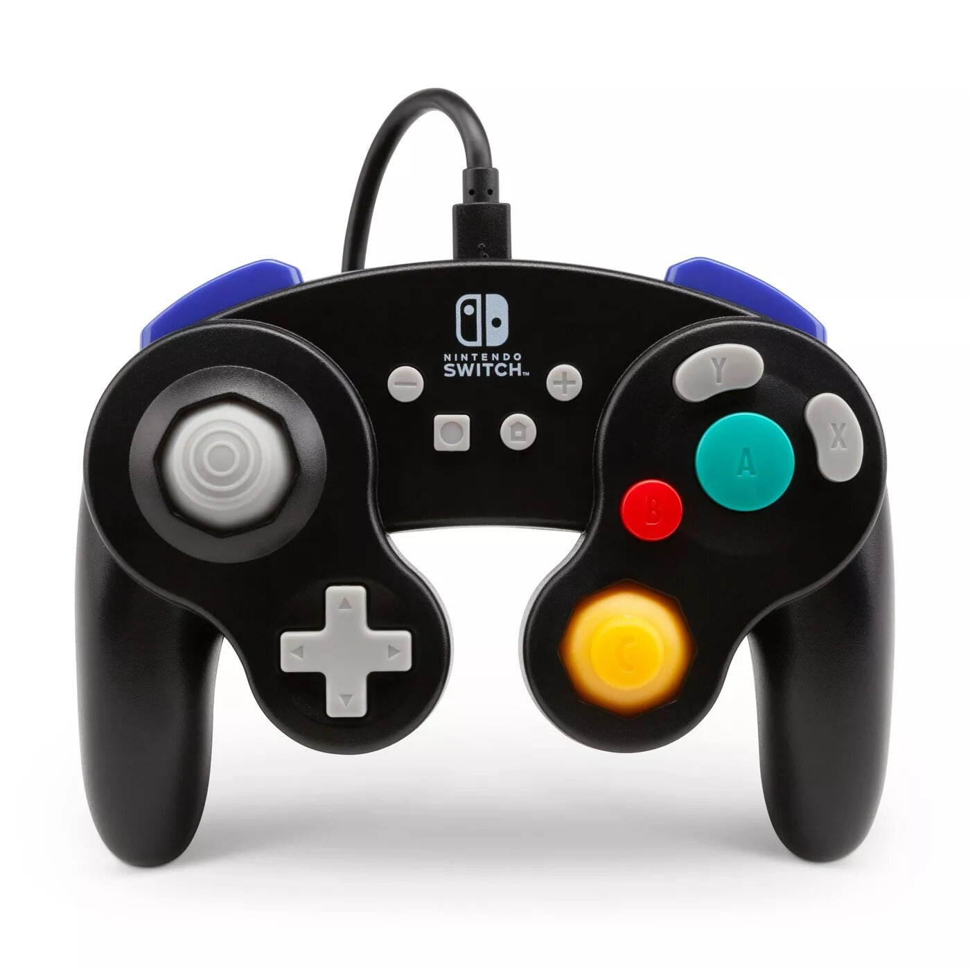 powera wired controller for nintendo switch  gamecube style: black  nintendo switch