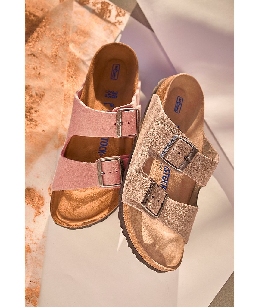 Birkenstock Women's Arizona Suede Dual Adjustable Buckle Strap Sandals