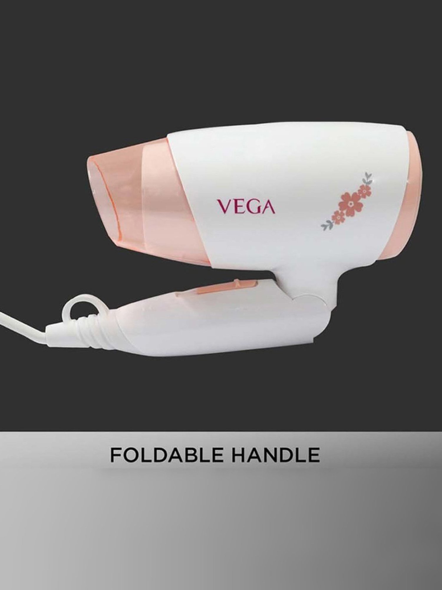 Vega Insta Style VHDH-21 1600W Hair Dryer (White/Orange)