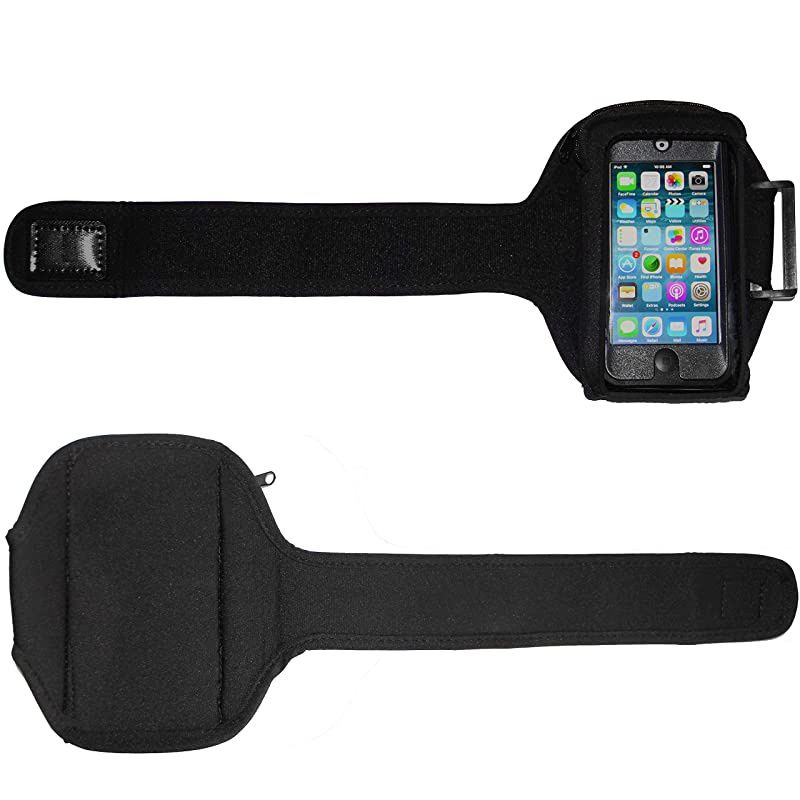 Armband Case Compatible with iPod Touch 7th 6th 5th Generation Devices Workout MP3 Holder for Running and Exercise with Zipper Pouch Adjustable Arm Band 20 inch