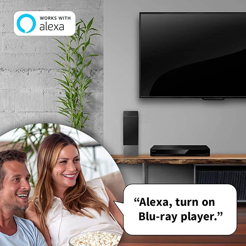 4K Ultra HD Bluray Player with HDR10+ and Dolby Vision Playback HiRes Sound 4K VOD Streaming Black DPUB820