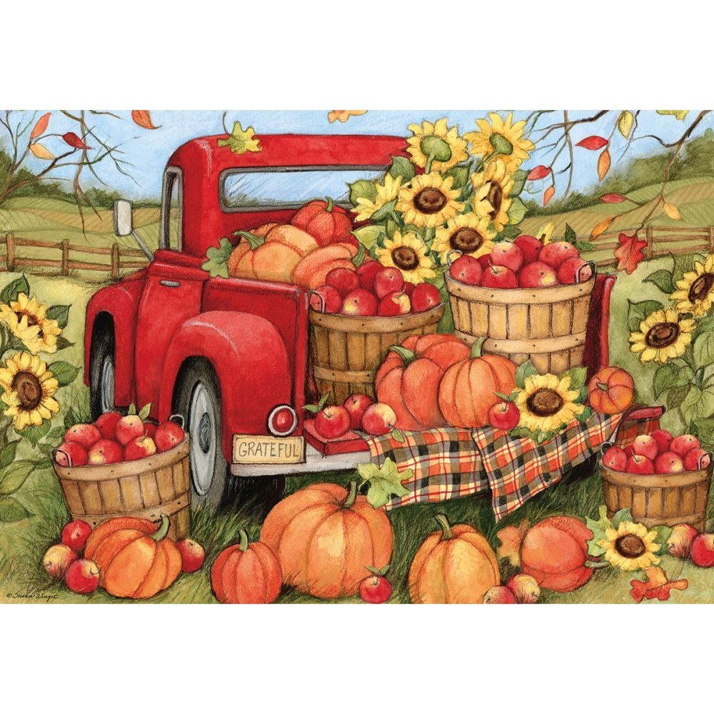 Lang Companies,  Harvest Truck 1000 Piece Puzzle by Susan Winget