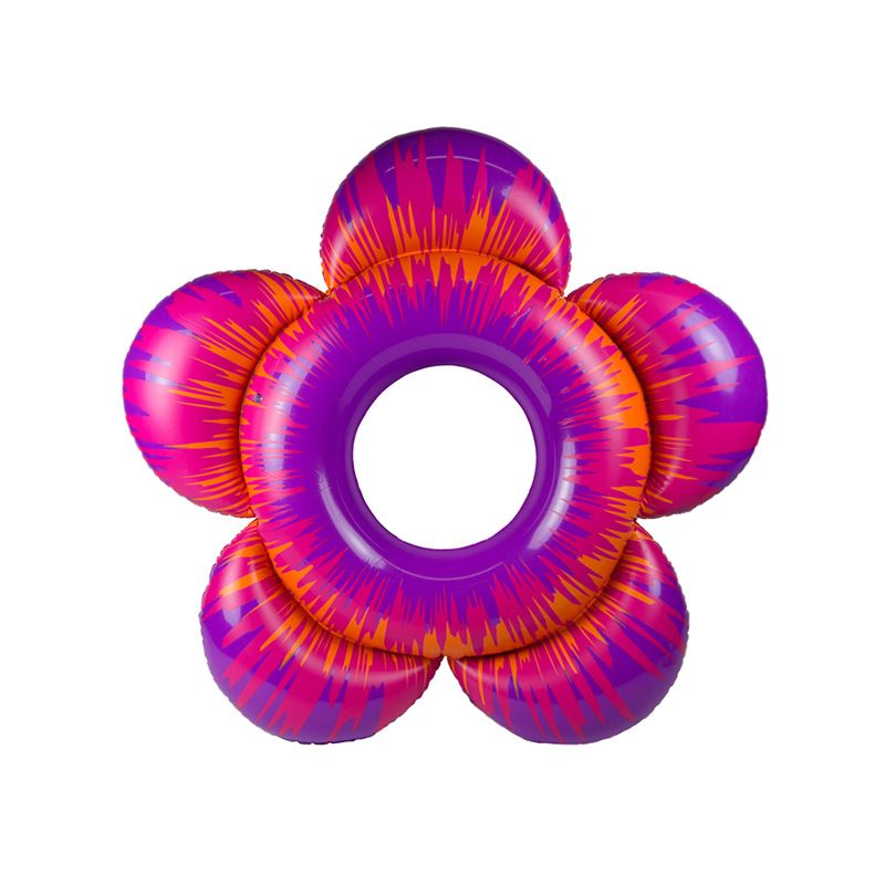 Swim Central 56" Flower Burst Bloomin 1-Person Swimming Pool Inner Tube - Purple/Pink