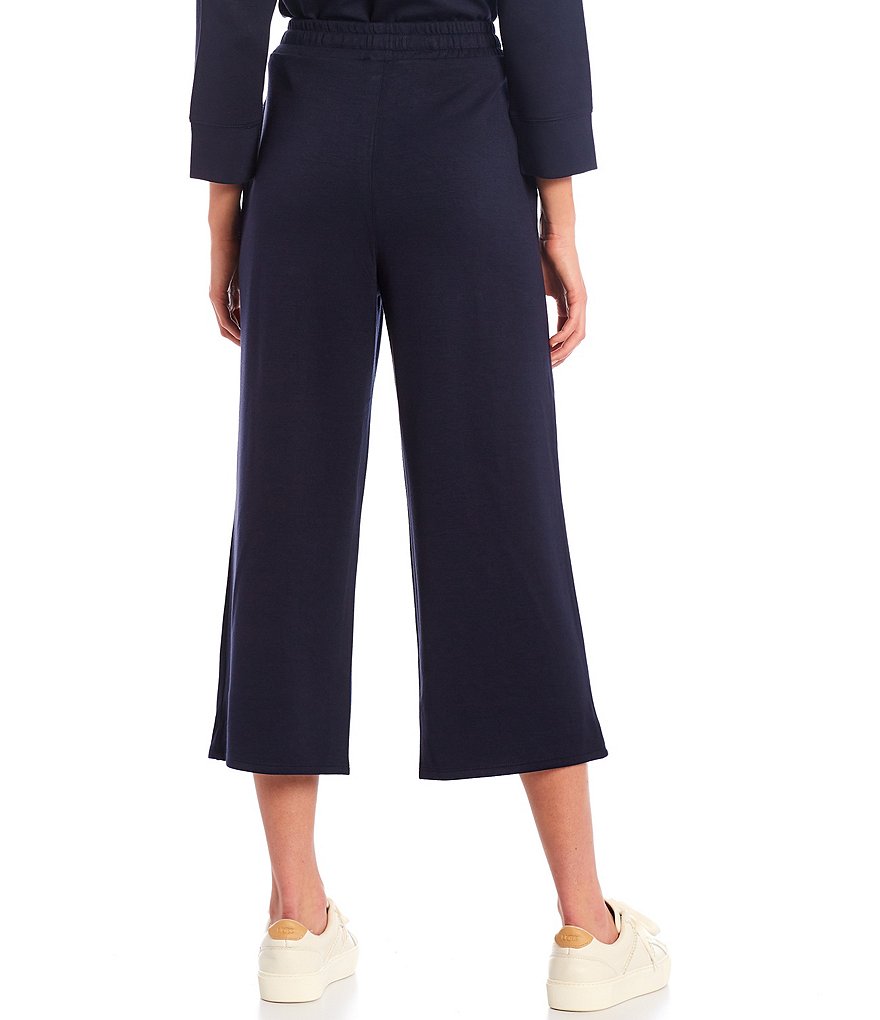 Ruby Rd. Petite Size Double Face Stretch Embellished Hem Capri Pants