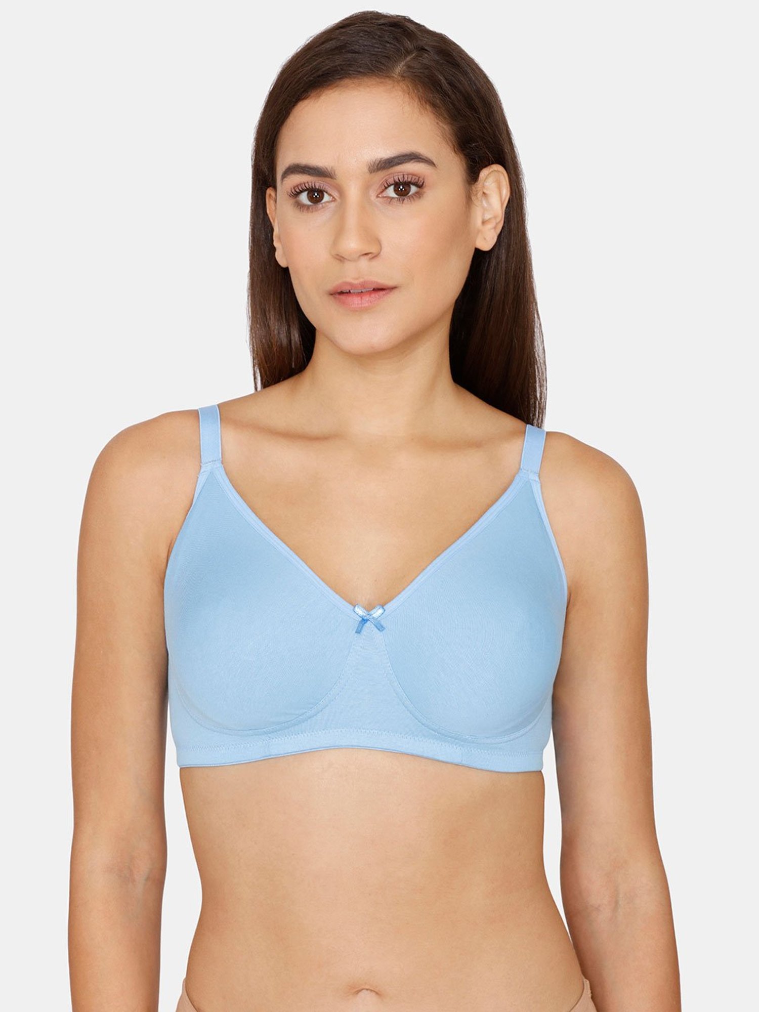 Zivame Light Blue Non Wired Non Padded T-Shirt Bra