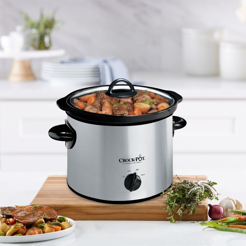 Crock-Pot 3qt Manual Slow Cooker - Silver