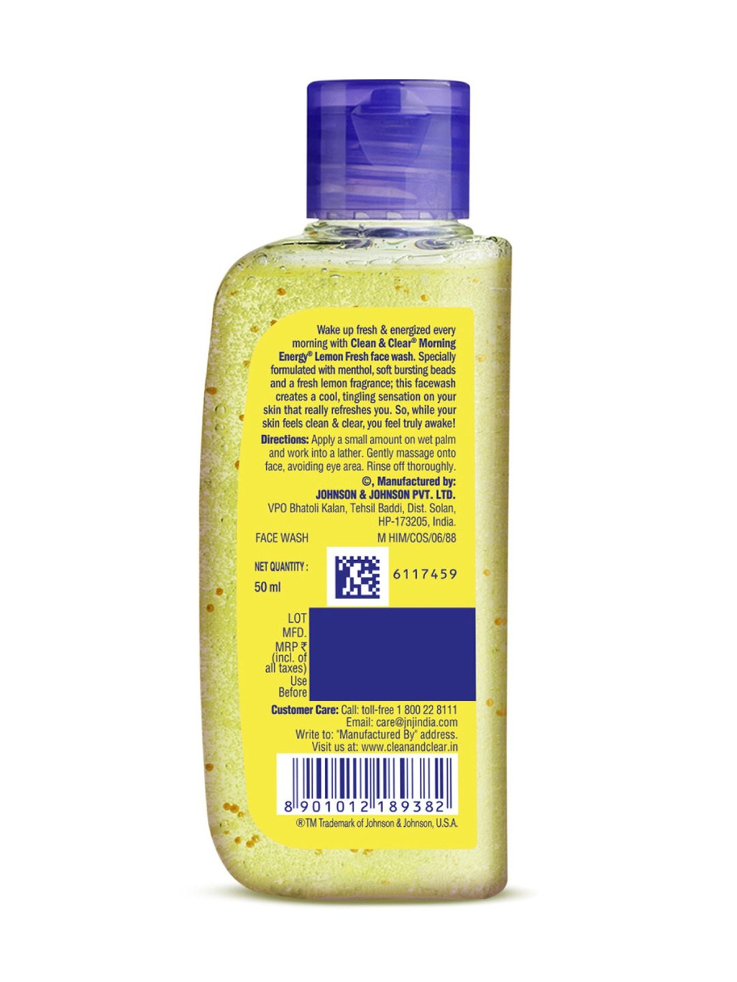 Clean & Clear Morning Energy Lemon Fresh Face Wash - 50 ml