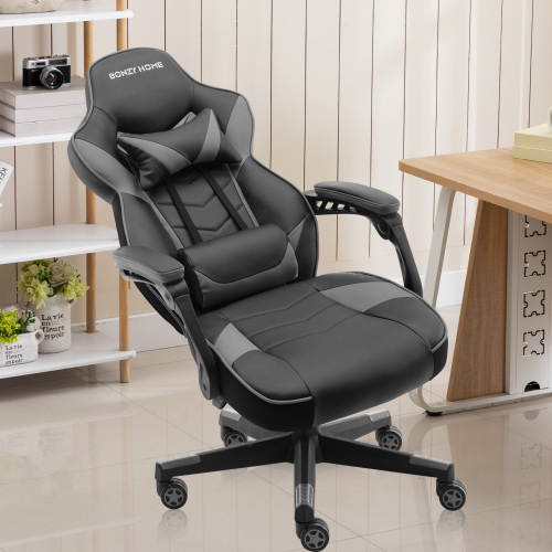 Gaming Chair Office Chair High Back Computer Chair PU Leather Desk Chair PC Racing Executive