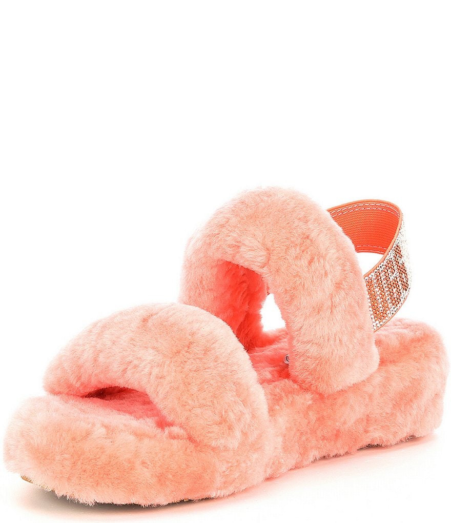 UGG&reg; Oh Yeah Bling Fur Slides